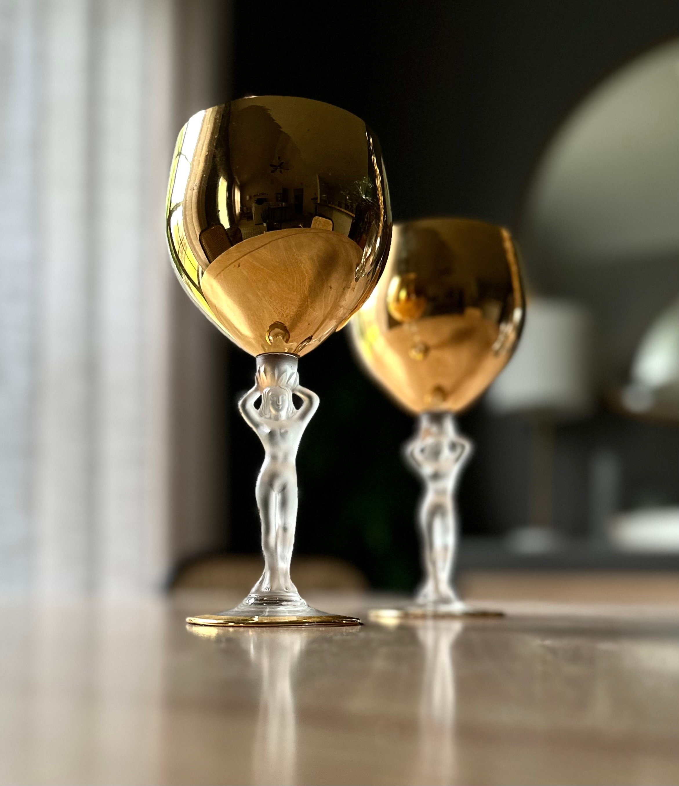 Nude Vintage Lead-Free Crystal Wine Glasses (Set of 2)