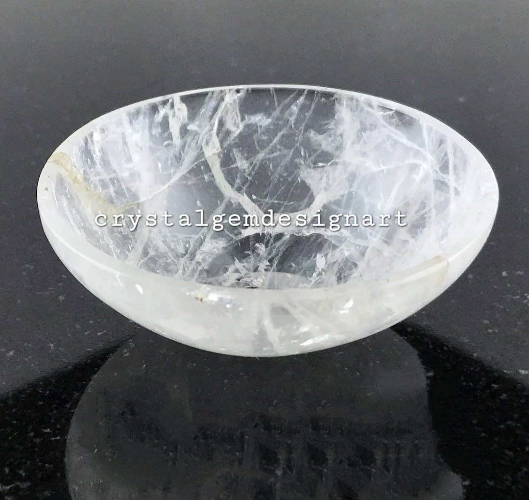 Clear Quartz Crystal Bowl, Gemstone Bowl, Energized Bowl, Crystal Bowl
