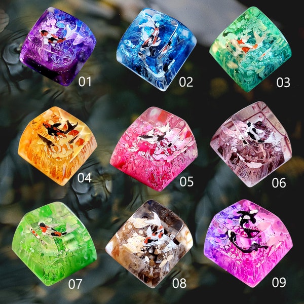 Koi Fish Resin Keycap - Etsy