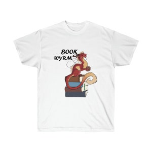Book Wyrm Tee, Back to School, Dungeons and Dragons (DnD)