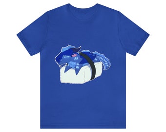 Dragão Sushi, Asas de Fogo, Tsunami, arte de dragão, dragões, fantasia, amante de dragões, wof, sushi, sashimi, fofo, adorável