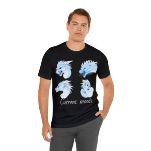 Camiseta 'Current Moods' do Wings of Fire Winter, dragões, asas de fogo, wof, arte não gerada por IA, sem variação de imagem no verso imagem 3