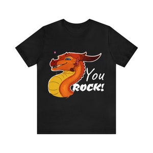 You rock T-shirt, dragons, fire dragon, fantasy attire, wings of fire, wof, non-AI generated art