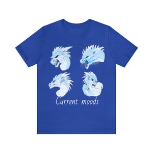 Camiseta 'Current Moods' do Wings of Fire Winter, dragões, asas de fogo, wof, arte não gerada por IA, sem variação de imagem no verso imagem 9
