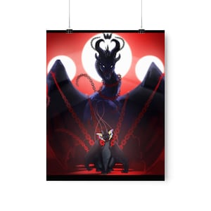 Darkstalker poster, poster, wings of fire, wof, dragon, fantasy, No-AI