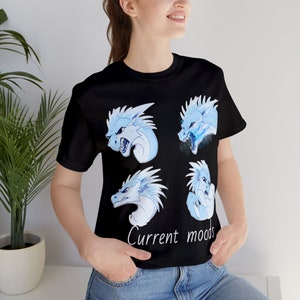 Camiseta 'Current Moods' do Wings of Fire Winter, dragões, asas de fogo, wof, arte não gerada por IA, sem variação de imagem no verso imagem 4