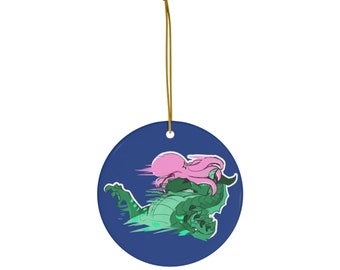 Dragon, funny dragon, octopus, hit in the face, bad puns, silly, christmas ornament dragon, wings of fire, wof, fantasy