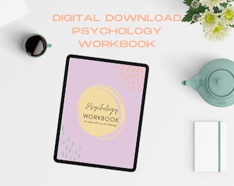 Cuaderno de ejercicios de terapia en colores pastel: ¡llévalo contigo a terapia! Planificador/reflexión/ayuda terapéutica/desarrollado por psicólogos/salud mental/bienestar