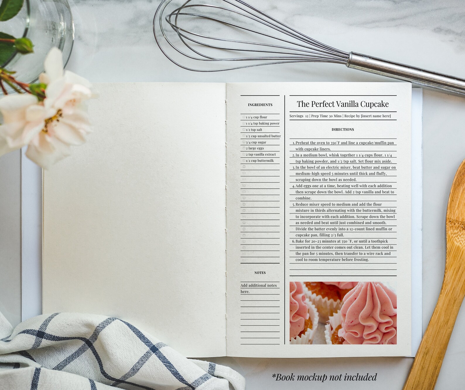 Microsoft Word Recipe Template, 4 Editable Recipe Binder Template ...