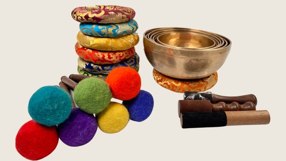 チャクラヒーリングシンギングボウル7個セット チベット7音