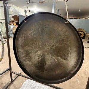 30% Off Today!!! Tibetan Gong GREENTARA MANTRA handmade in Nepal AUTHENTIC for Sound Healing Sound Bath Sessions image 9
