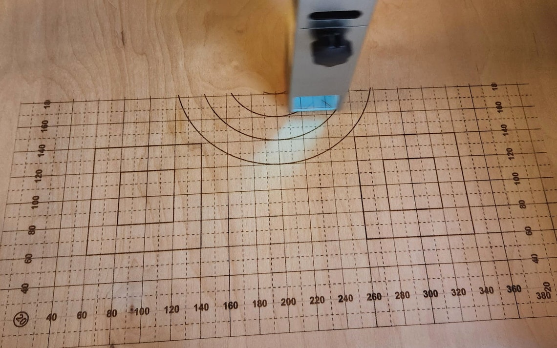 Basic Waste Grid 410x400 Mm Laser Machine. Ready Lightburn Etsy