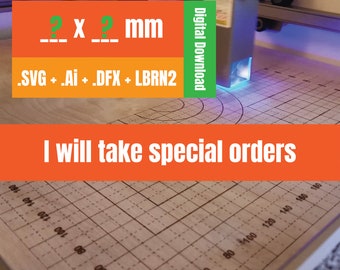 Custom Order Grid, Custom Laser Grid, Basic Waste Wood Grid, Special Order Laser grid, Glowforge, xTool, Atomstack, Sculpfun, Ortur, Omtech