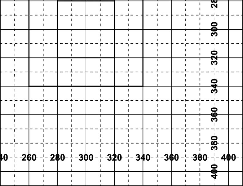 Basic Waste Grid 410x410 for Laser Machines. Lightburn Ready to Engrave