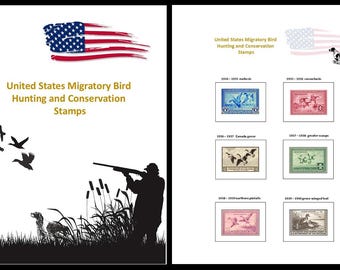 Federal Duck Stamp Album Pages  * DIGITAL DOWNLOAD *