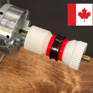Slow turner ring mandrel for making professional inlays, polishing and sanding.