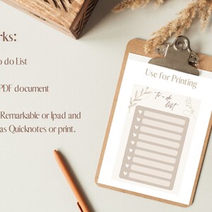 Boho to Do List | Printable | Digital, Tasks List Template ...