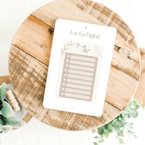 Boho to Do List | Printable | Digital, Tasks List Template ...