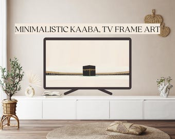 Minimalist Kaaba Art | Samsung Frame TV, Islamic Home Decor (Digital Download)