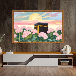 Islamic TV Frame Art | 5 Digital Downloads | Kaaba, Dome of the Rock, Taj Mahal, Abu Dhabi Mosque, and Madinah-Inspired Mosque | Samsung tv