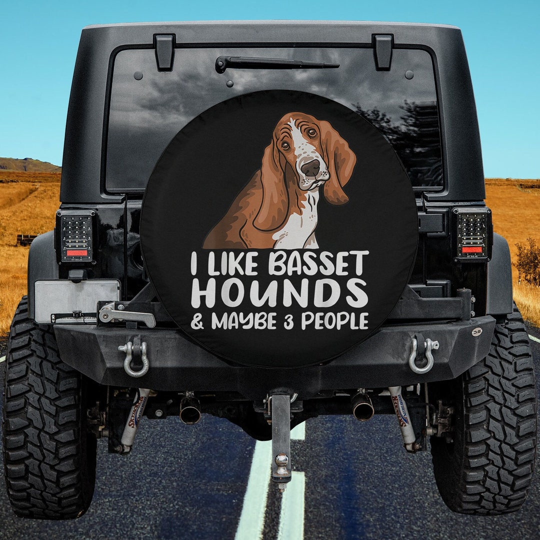 Basset Hound Dog Lover Basset Hound Spare Tire Cover Thickening Leather