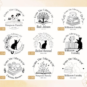 Personalized Book embosser | Ex Libris Embosser | Book lover gifts | Custom From The Library Of Book Stamp | Library Embosser