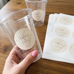 Custom Wedding Stickers Personalized Wedding Stickersgift stickers Wedding Favor Labels - Wedding Decorations Stickers Monogram image 2