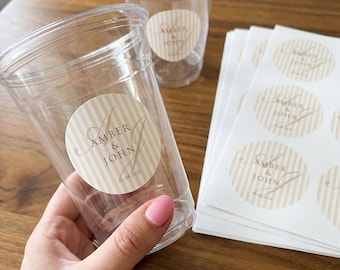 Custom Wedding Stickers Personalized Wedding Stickersgift stickers Wedding Favor Labels - Wedding Decorations Stickers Monogram