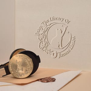 Personalized Ex Libris Book Embosser | Book lover gifts | Custom From The Library Of Book Stamp | Library Embosser