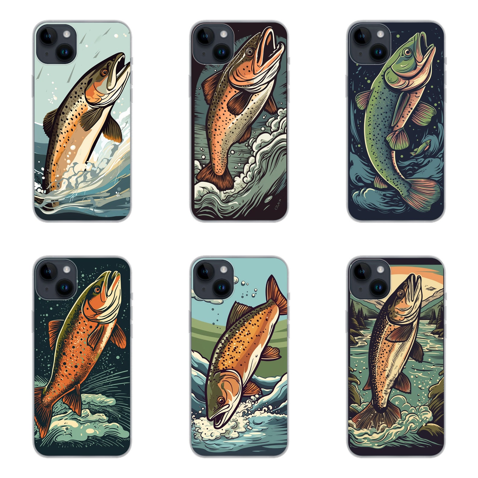 Make a Splash With This Trout Fish Phone Case Perfect Gift for Outdoor