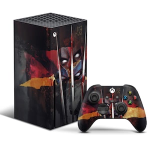 Deadpool & Wolverine Xbox Series X Skin, Cartoon X Men Xbox Series S Skin Decal, Superhero Minimalist Xbox Cover Controller 3M Vinyl Wrap