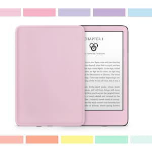 Pastel Series Kindle Hülle, Signatur Pastellfarben Regenbogen Farbe Baby Rosa, Blau, Minze, Lila, Amazon Kindle Colorsoft Paperwhite Abziehbild-Verpackung 3 M