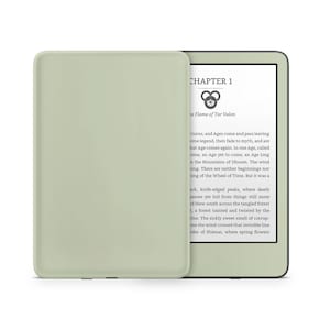 Matchagroen Kindle-skin, salie-pastelgroen zacht esthetisch, natuurlijke serie, Amazon Kindle-kleur zacht papierwit stickeromslag e-reader 3 m vinyl