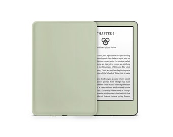 Matcha Green Kindle Skin, Sage Pastel Green Soft Aesthetic, Natural Series, Amazon Kindle eBook Decal Wrap eReader 3M Vinyl