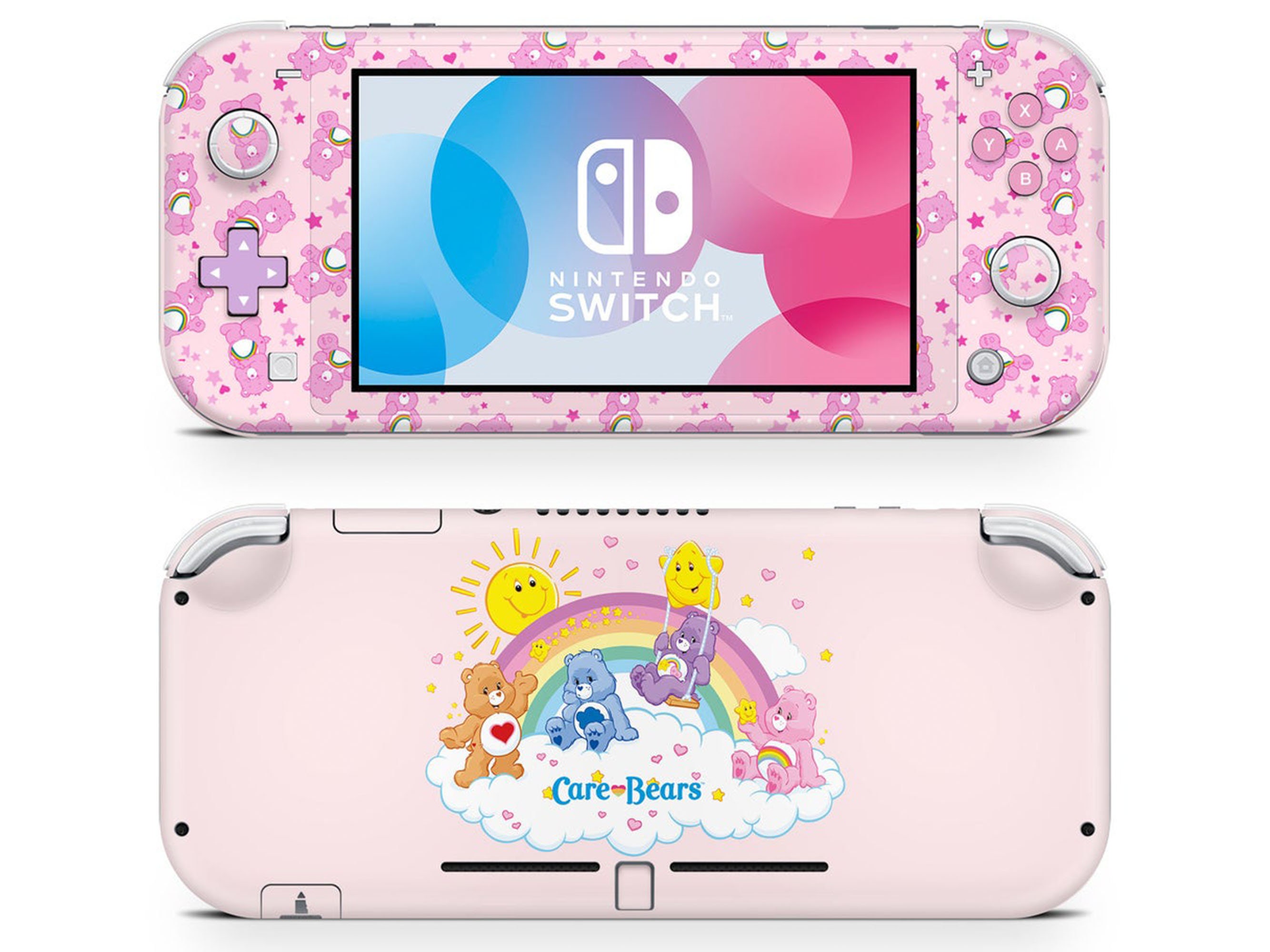 Care Bear Nintendo Switch Lite Skin, Pastel Pink Nintendo