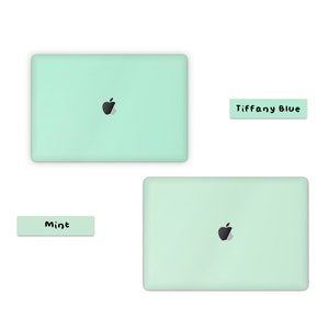 Pastell Serie MacBook Pro Haut, Signature Pastellfarben Baby Rosa, Blau, Lila MacBook Air Cover Wrap Abziehbild MacBook 16 15 14 13 M2 M3 Bild 5