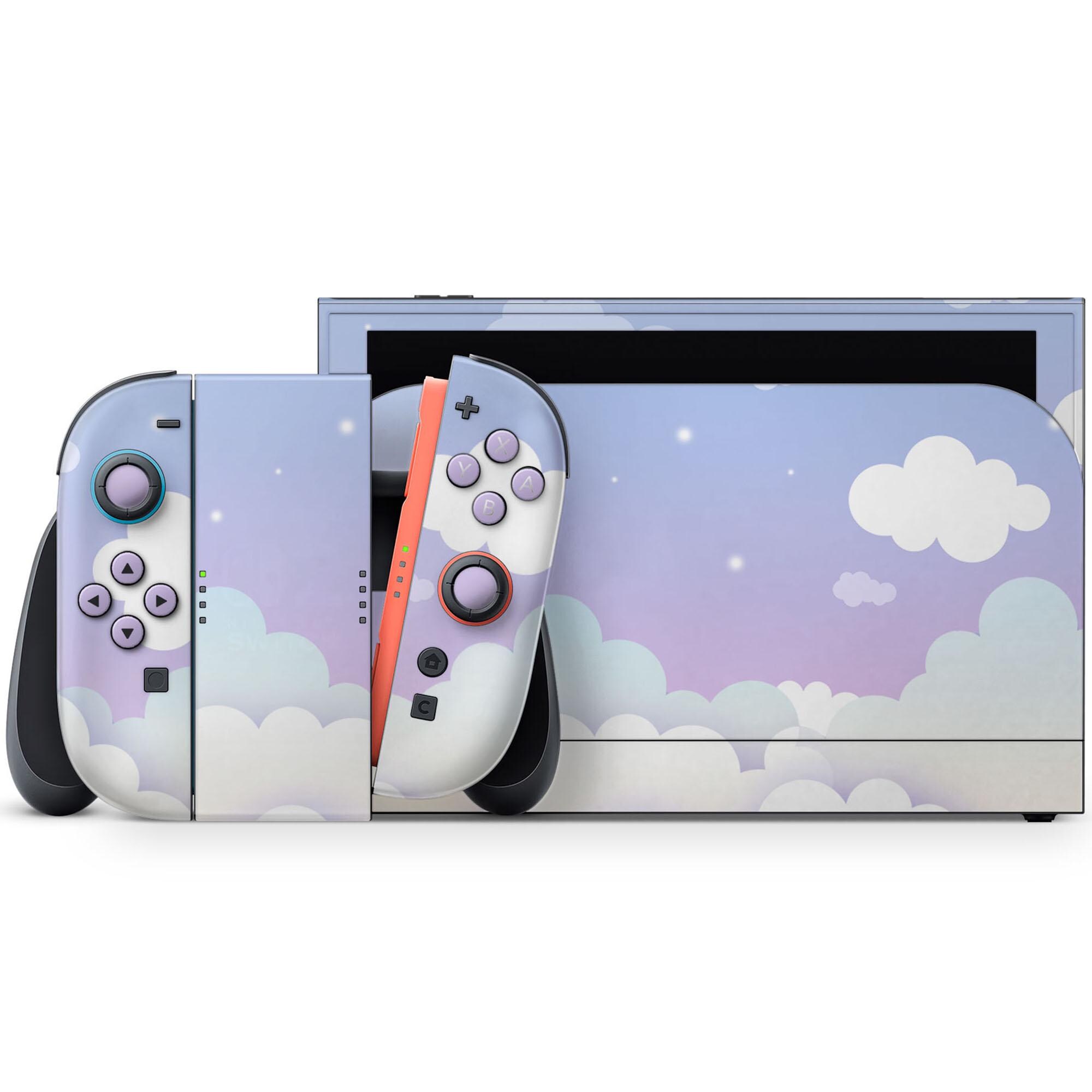 Pretty Nintendo Switch Purple Dreamy Clouds Nintendo Switch 2 Skin, Pretty Sky Clouds Switch ...