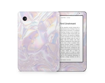 Vinilo holográfico con diseño de diamante para Kobo, bonito estampado estético. Funda para lector electrónico Rakuten Kobo Clara Libra Nia. Vinilo 3M.