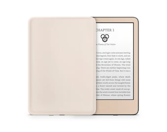 Creme Caramel Kindle Skin, Beige Brown Color Blocking, Tri-tone Amazon Kindle Colorsoft Paperwhite Oasis eBook Decal Wrap eReader 3M Vinyl