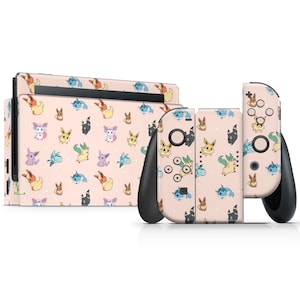 Pokemon Eevee Evolution Nintendo Switch Skin, Sylveon Umbreon Pattern ...
