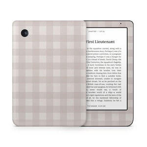 Beige pastel Kobo Skin, zachte pastelkleuren neutraal beige esthetisch patroon, Rakuten Kobo eBook Clara Libra Nia Cover sticker eReader Skin 3 M