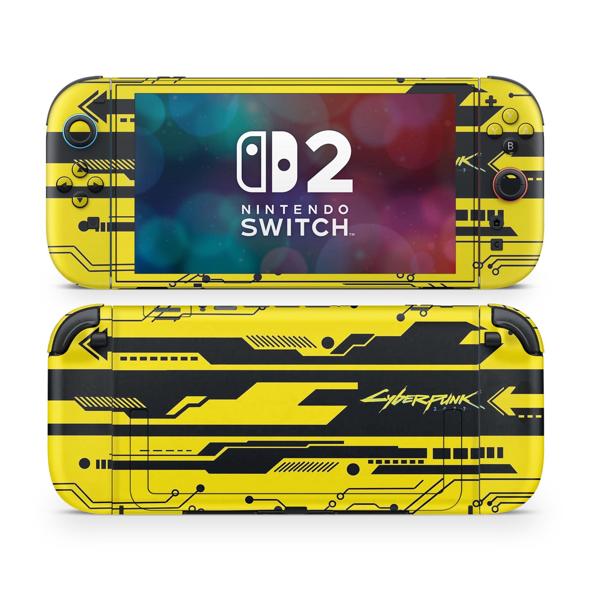 Cyberpunk 2077 Nintendo Switch 2 Skin, Scifi Yellow Ultimate