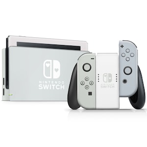 Soft Ocean Breeze Nintendo Switch-skin, schattige pastelblauwe Switch 2-skin, OLED-console Joycons-vinylomslag, Nintendo 3 M-omslag