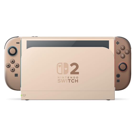 Cappuccino Time Nintendo Switch 2 Skin, Cozy Brown Iced Latte Switch OLED Console Joycons Vinyl Wrap, Color Blocking, Switch 3M Wrap Cover