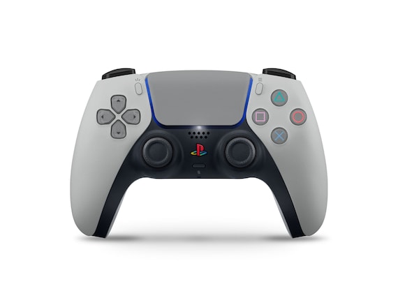 Grey Retro Playstation PS5 Skin, Classic Dark Grey Retro PS1