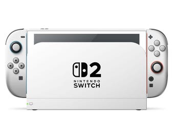 Avalanche White Nintendo Switch 2 Skin, Classic Solid White Nintendo Switch OLED Skin, Console Joycons Vinyl, 3M Wrap Accessories Retro Gift