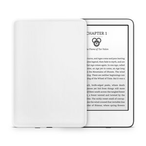 Skin pour Kindle Avalanche White, blanc mat pour Kindle Colorsoft Paperwhite Oasis, habillage en vinyle pour liseuse 3 m