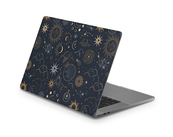 Constellation Stargazing Night MacBook Pro Skin, Space Galaxy Ethereal Astrology MacBook Air Cover Wrap Decal, MacBook 16" 15" 14" 13" M3 M4