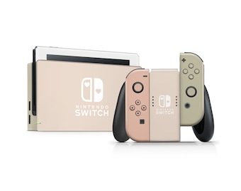 Soft Parisian Garden Nintendo Switch Skin, Cute Pastel Pink Green Switch 2 Skin, OLED Console Joycons Vinyl Wrap, Switch Cover Skin 3M Wrap