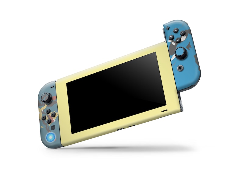 Pokemon Lucario Blue Nintendo Switch Skin, Pokemon Pretty Blue Switch 2 Skin, OLED Console Vinyl Joycons 3M Cover Vinyl Skin Wrap image 3